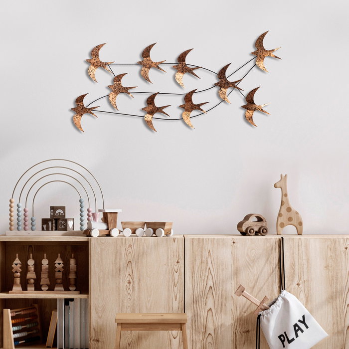 Wallity Flock of Swallows 1 Multicolor